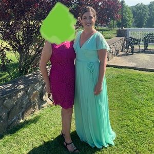 Mint Green Azazie Jael Bridesmaid Dress Size A14